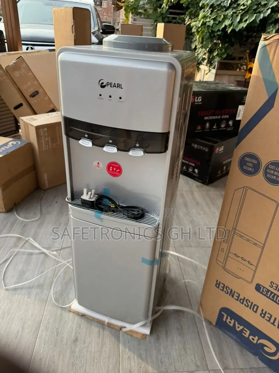 Sealed Cold/Hot Pearl (Gray) Water Dispenser PWD-2017 FBL 