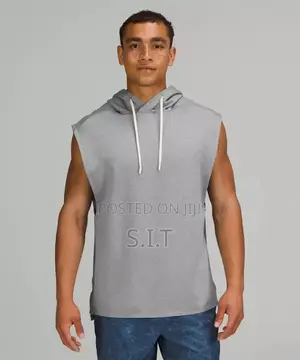 Sleeveless Jersey Hoodie
