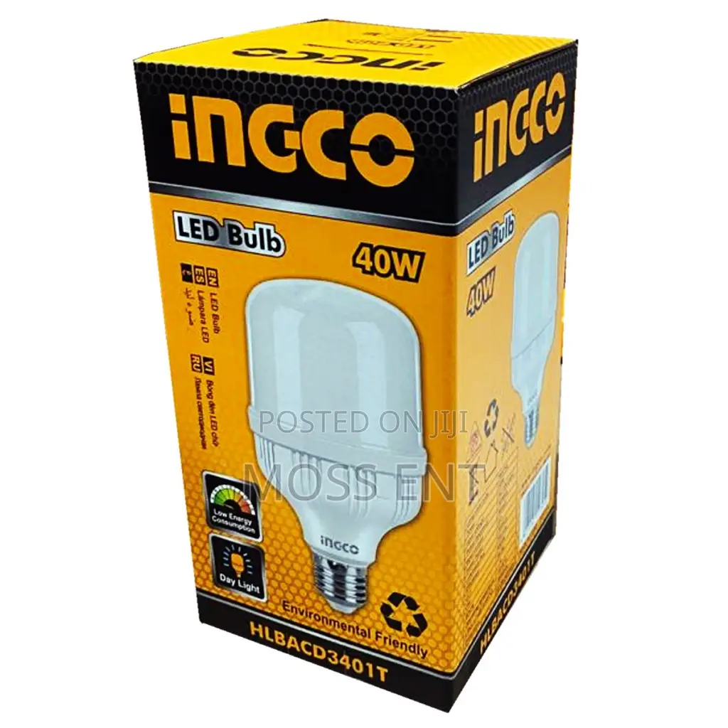 Ingco Led T Lamp 40w Lighting Bulb - C50 - Hlbacd3401t