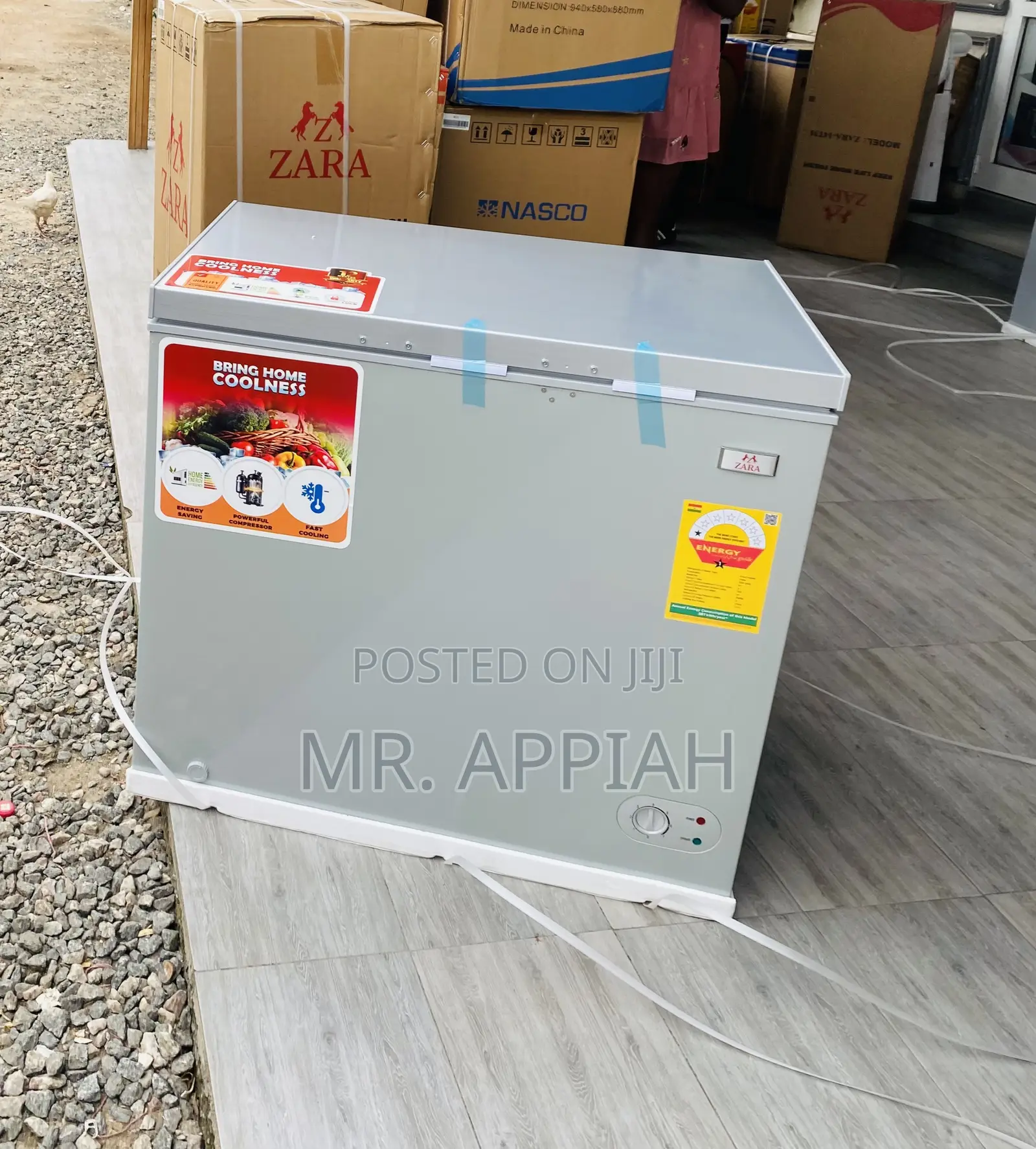 Single Door Zara 260s 200L Electric Chest Freezer.