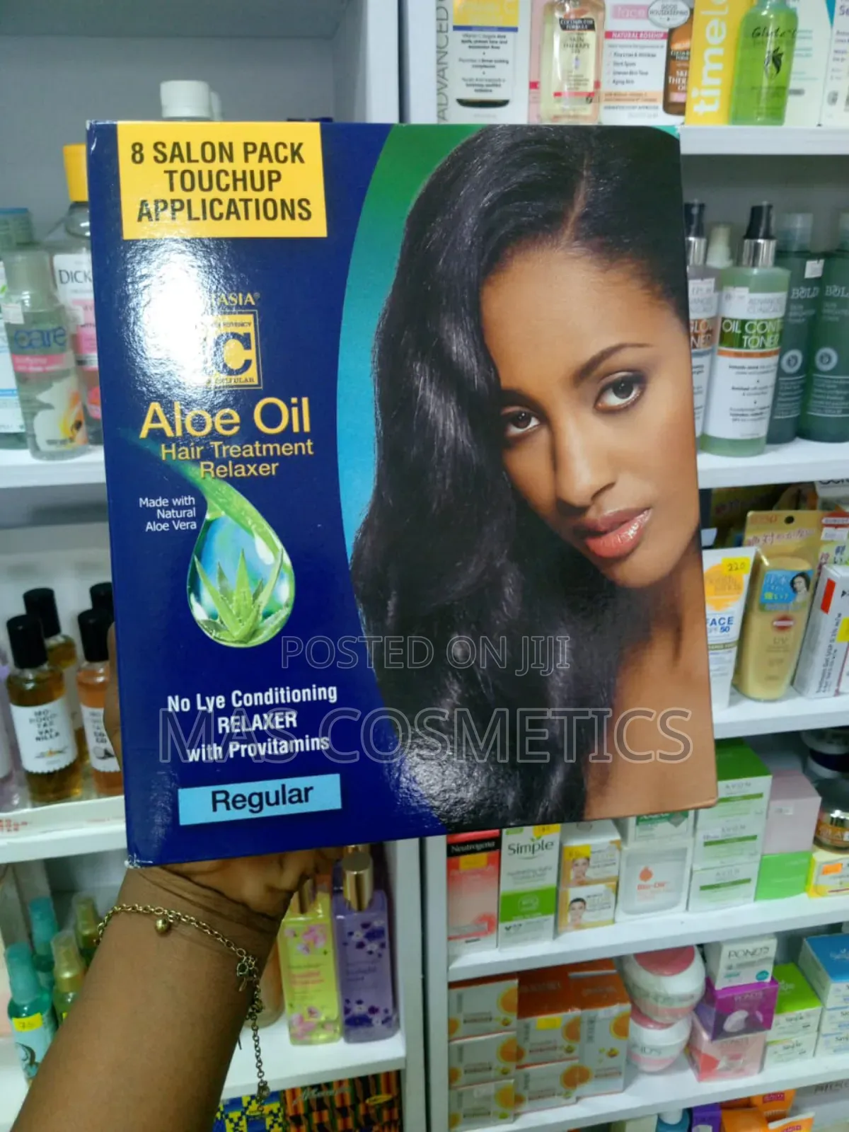 Aloe Oil Hair Treatment Regular/Normal Strength Relaxer