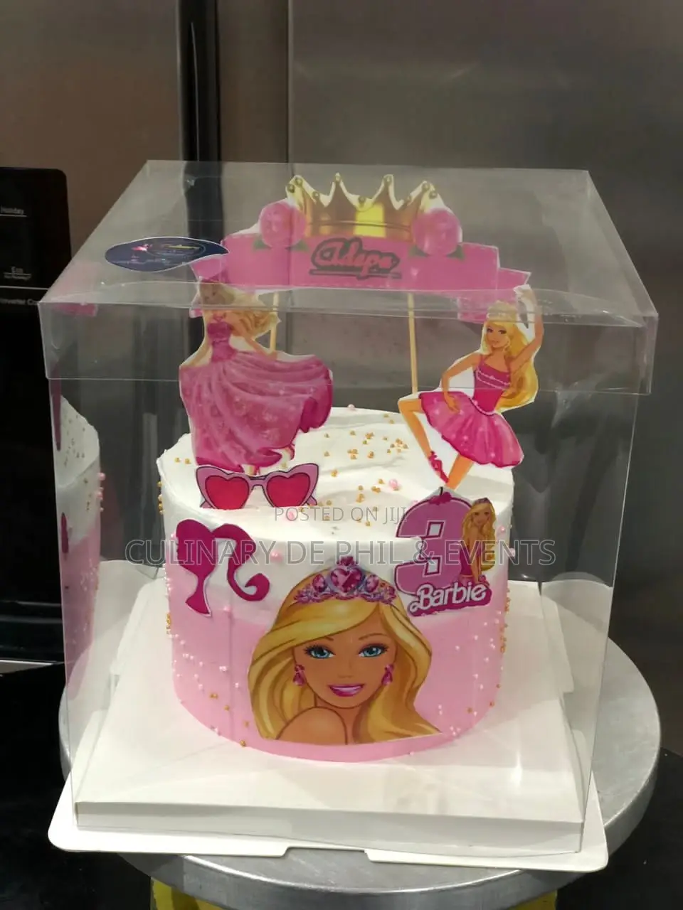 6inches 2layers Barbie Cake
