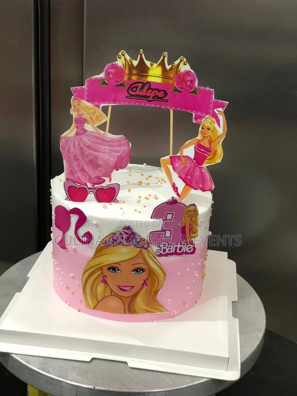 6inches 2layers Barbie Cake