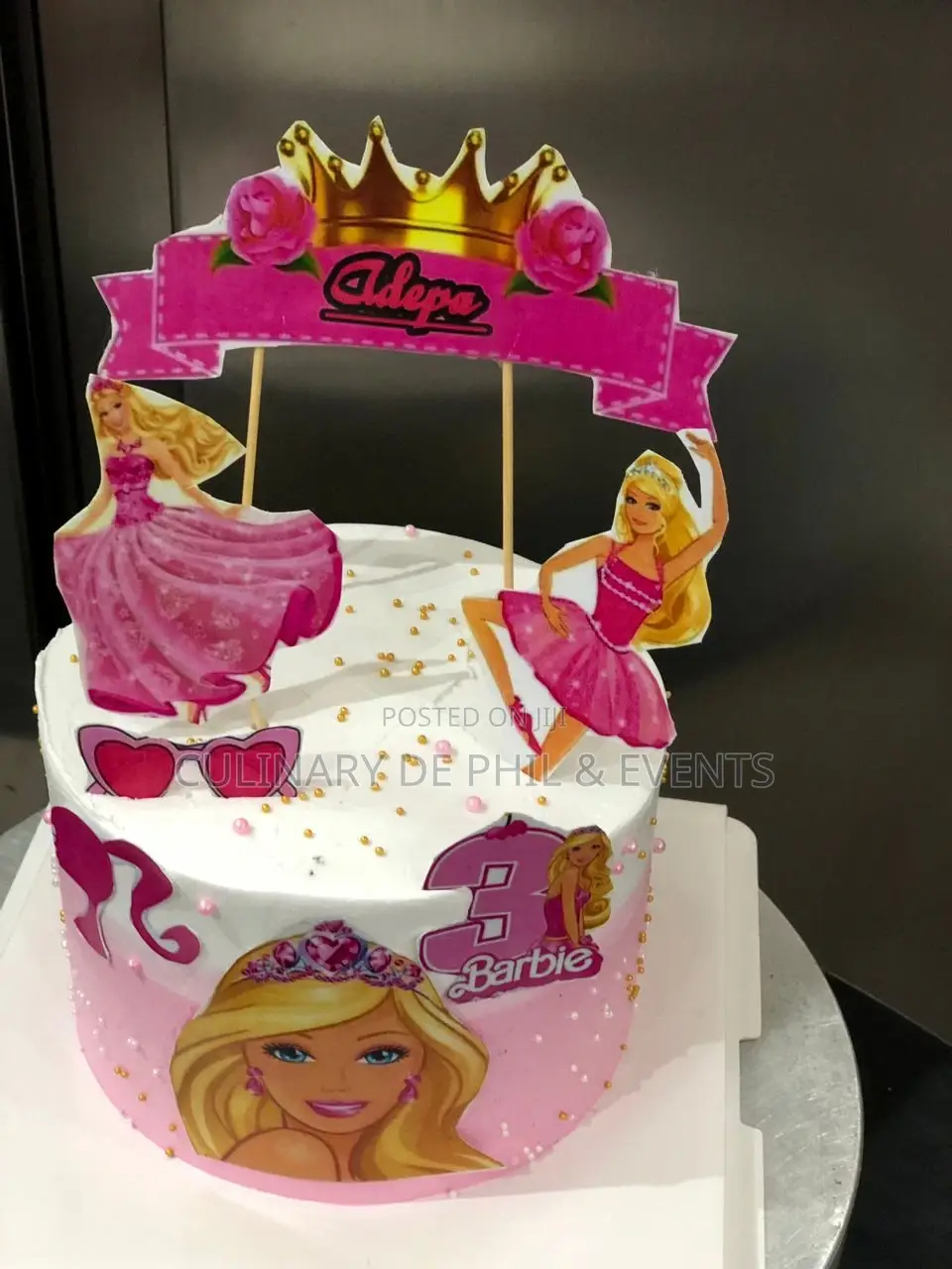 6inches 2layers Barbie Cake