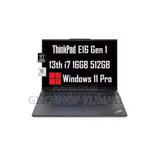 New Laptop Lenovo ThinkPad E16 G1 16GB Intel Core I7 SSD 512GB