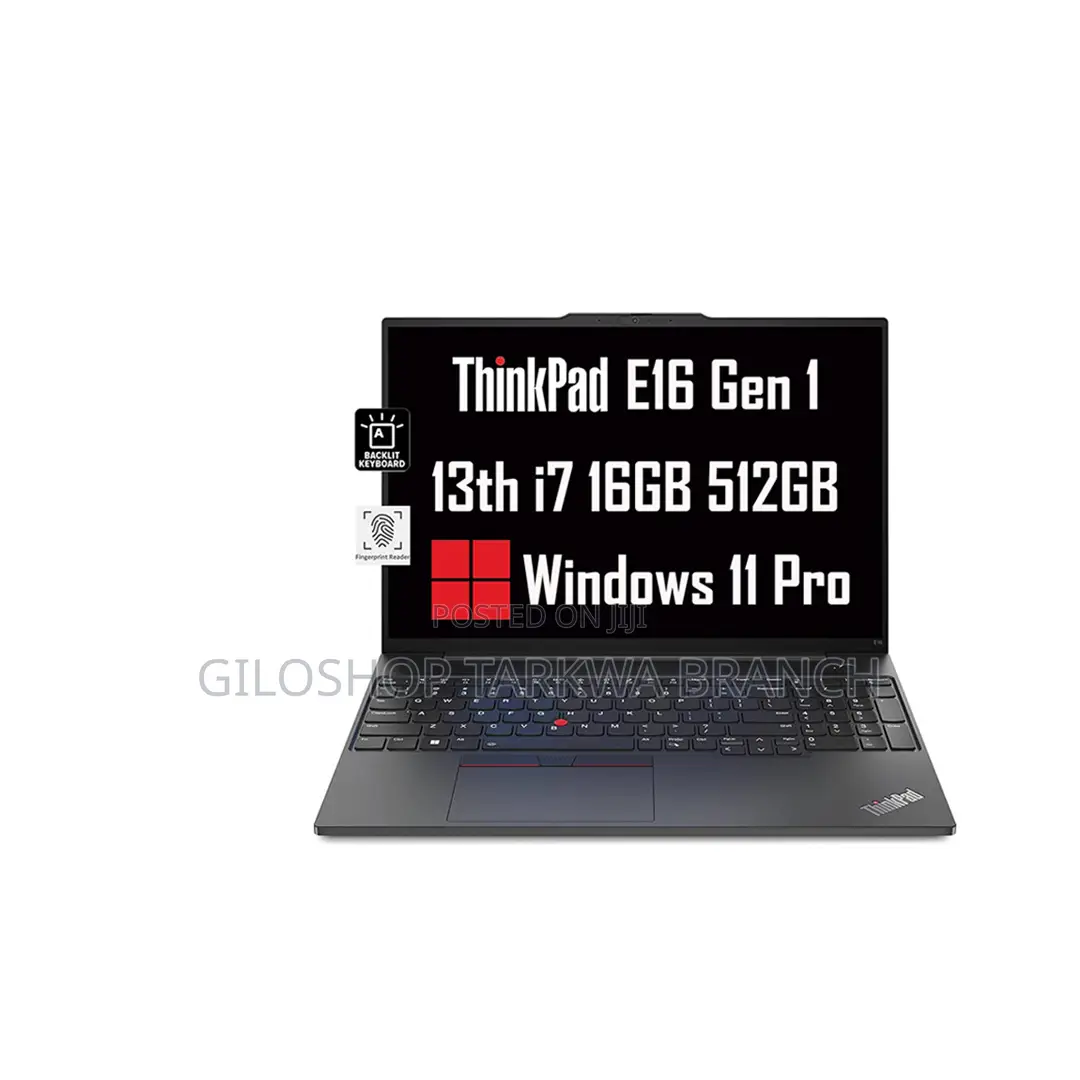 New Laptop Lenovo ThinkPad E16 G1 16GB Intel Core I7 SSD 500GB