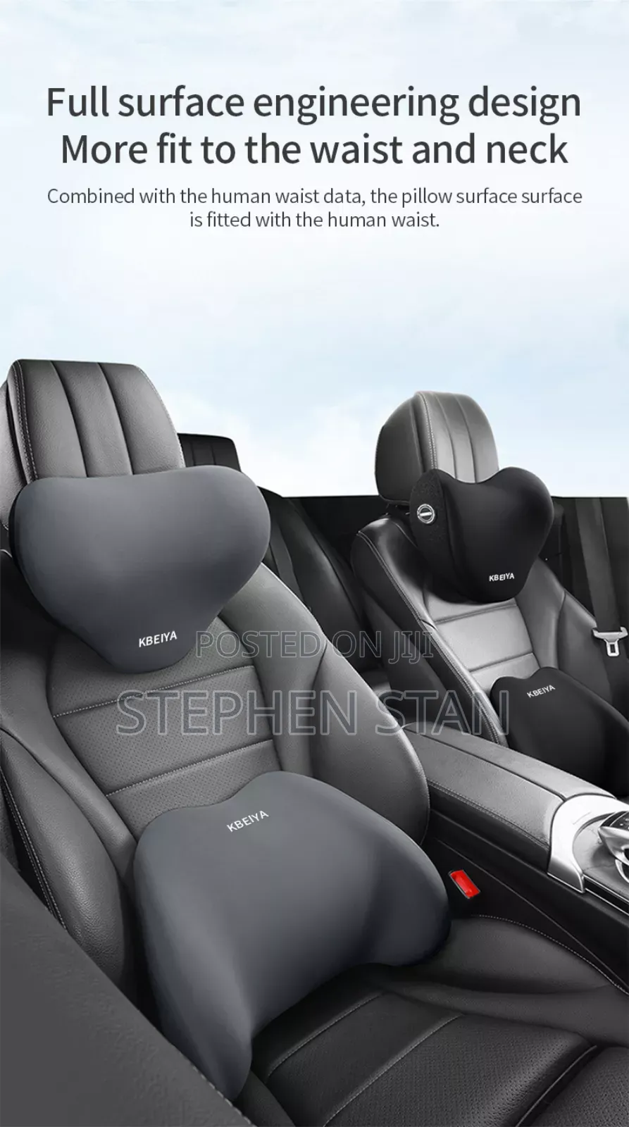 Car Lumbar Support Pillow Auto Neck and Waist K Pillow