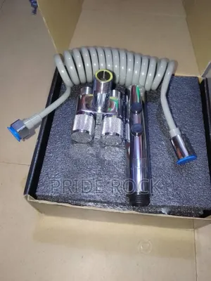 Two in One Angle Valve With Shattaf, Saloon Taptoilet Washer