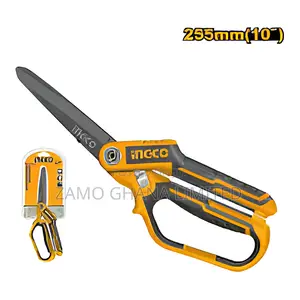 Rubber Grip Long-Blade Heavy Duty Scissors 10" - Hscrs832558
