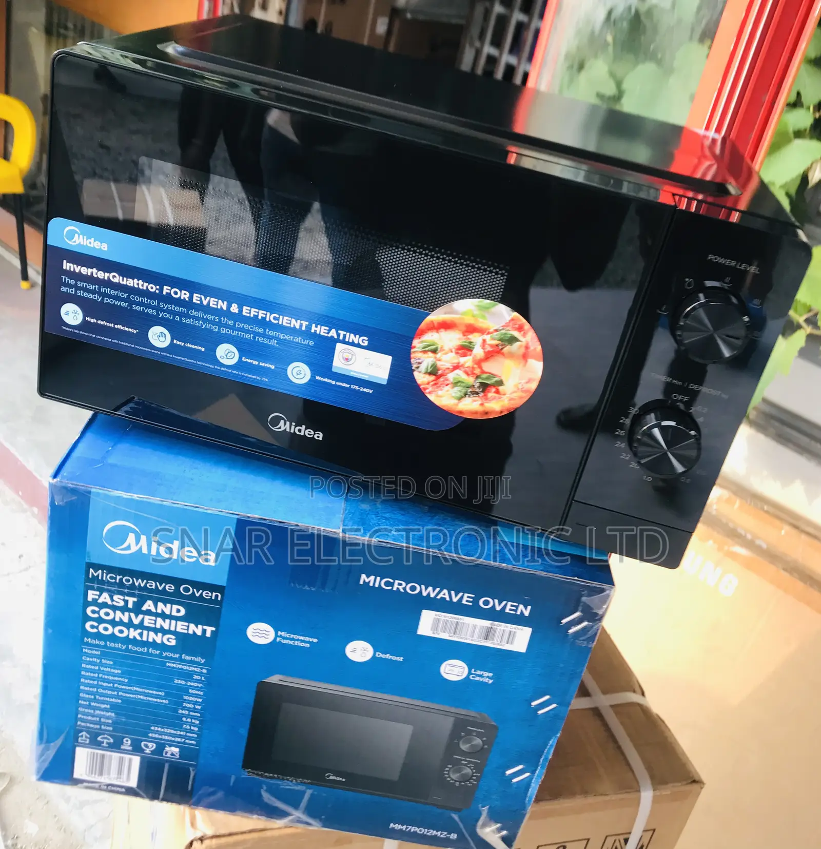 Highly Great MIDEA-20LTR-MICROWAVE-SOLO-MM7P012MZ-B BLACK