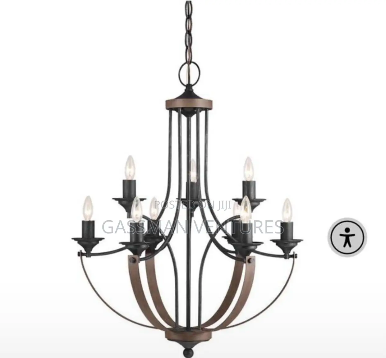 Corbeille Nine Light Chandelier