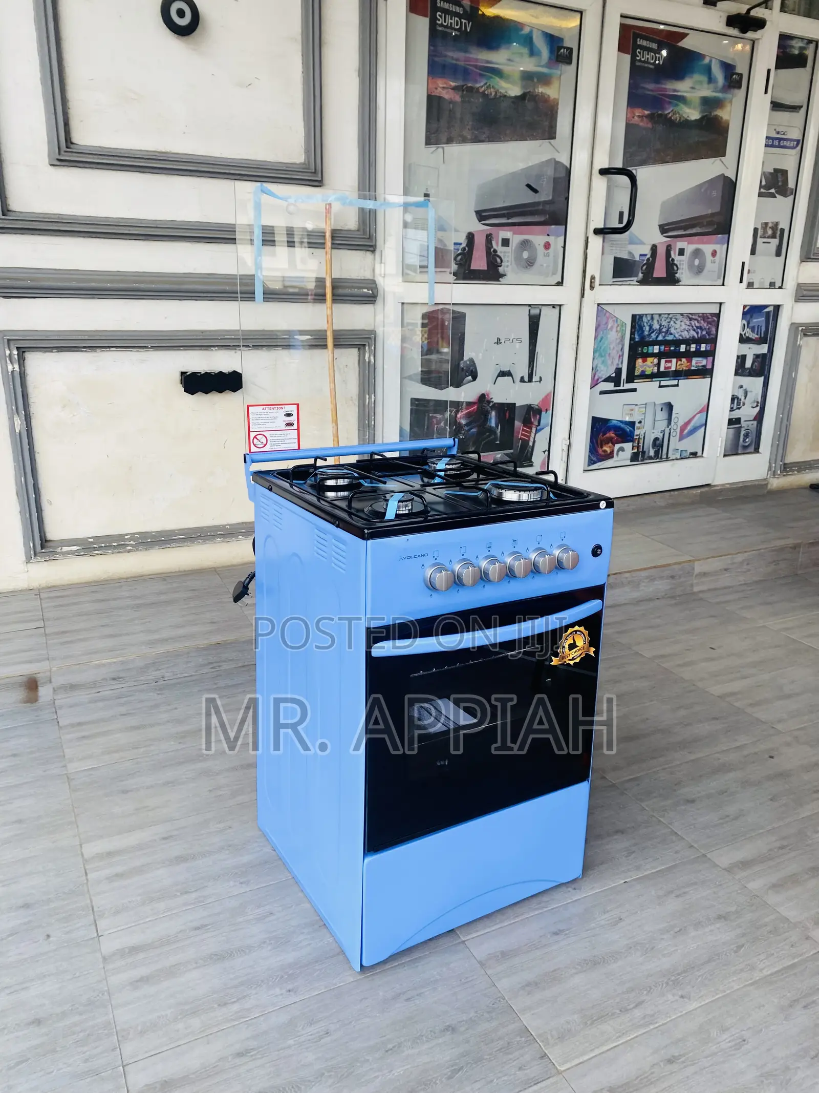 Original Volcano 50x50 Oven and Grill 4 Gas Burner(Blue).