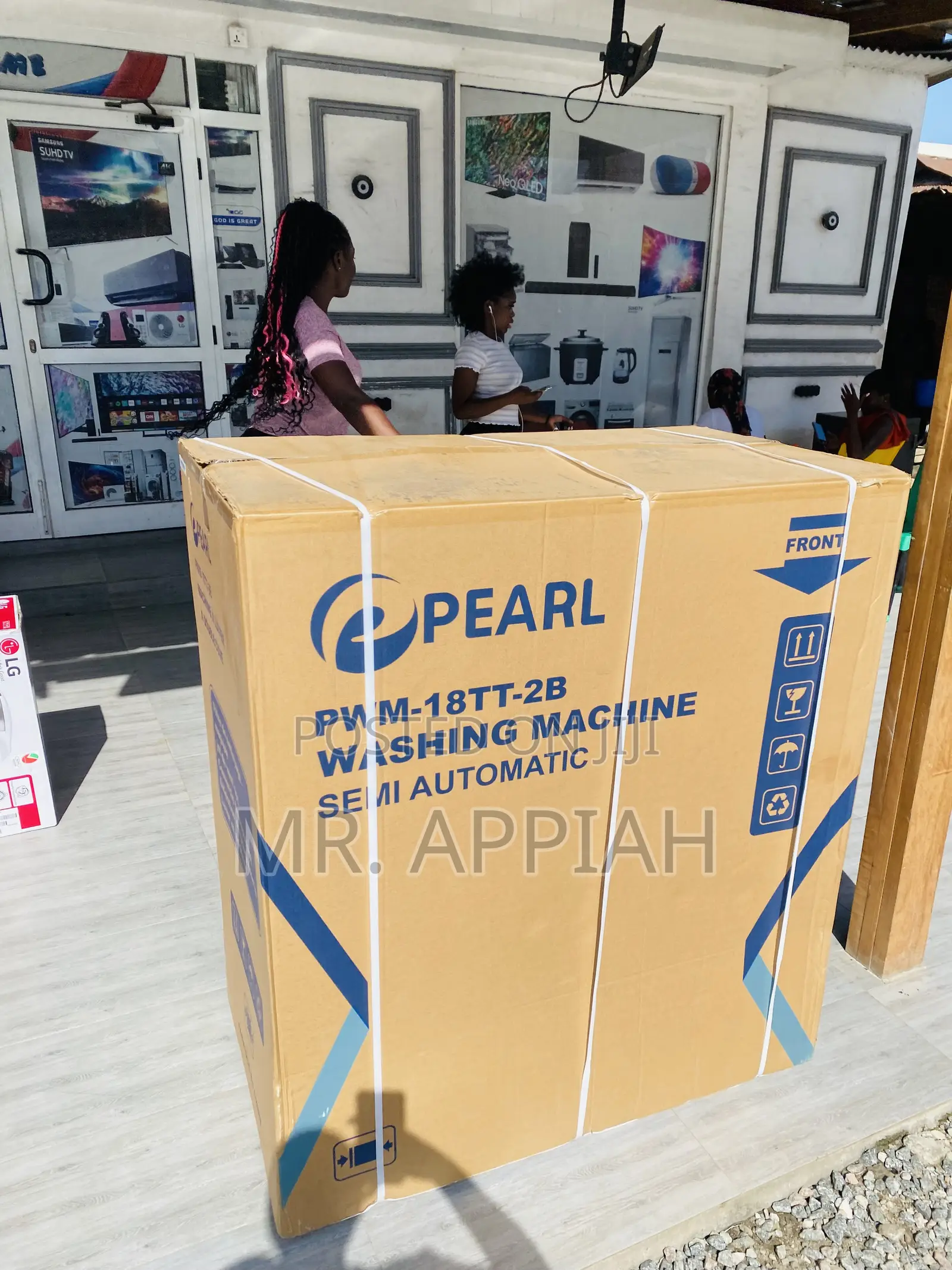 Uniquely Designed Pearl 18kg Washing Machine(White).