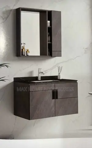Cabinet Basin With Mirror And Hot And Come Tap