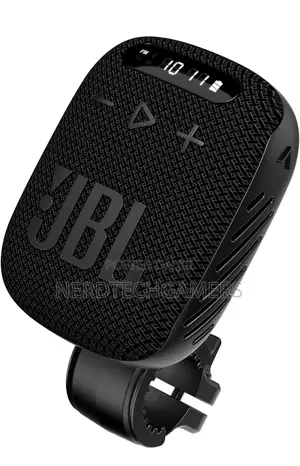 JBL Wind 3 FM Bluetooth Handlebar Speaker, Black