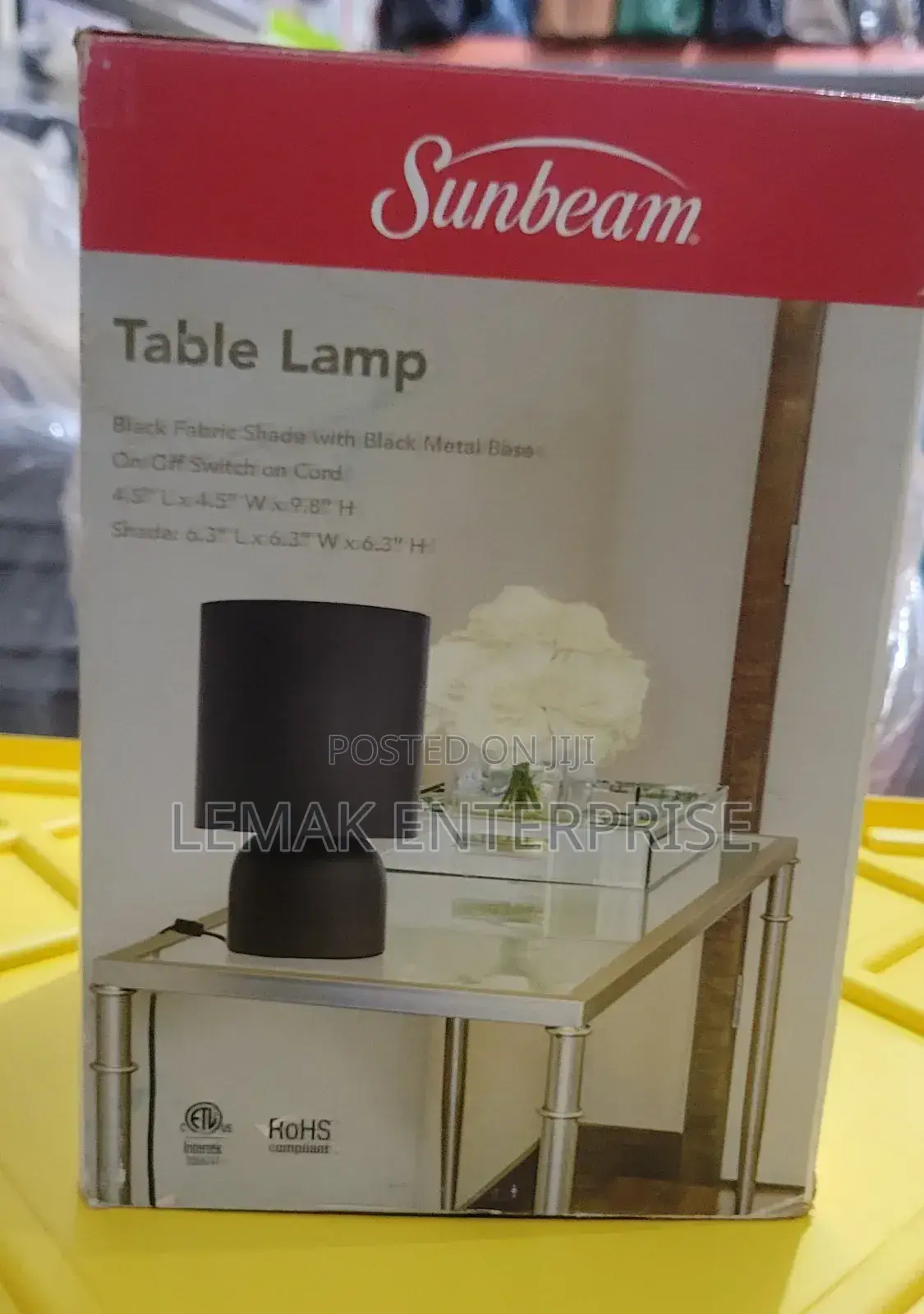 Sunbeam Table/ Bedside Lamp (White) From UK