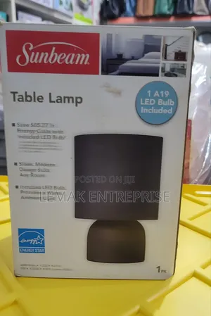 Sunbeam Table/ Bedside Lamp (White) From UK