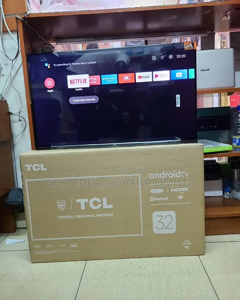 Android Smart 32" TCL in-Built Satellite Full HD LED TV 2024