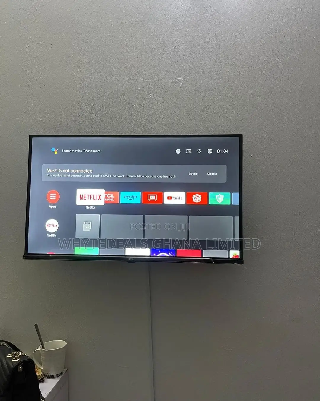 Android Smart 32" TCL in-Built Satellite Full HD LED TV 2024