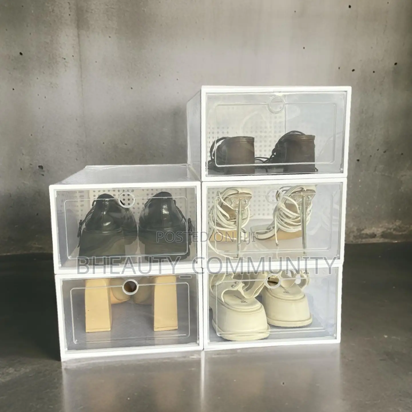 4 PCS Shoe Storage Boxes