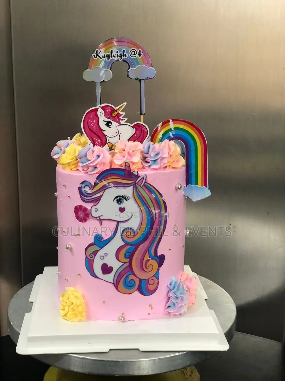 6inches, 3layers Unicorn Cake