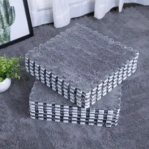 Authentic Original 25 Pieces Fluffy Tile Carpets