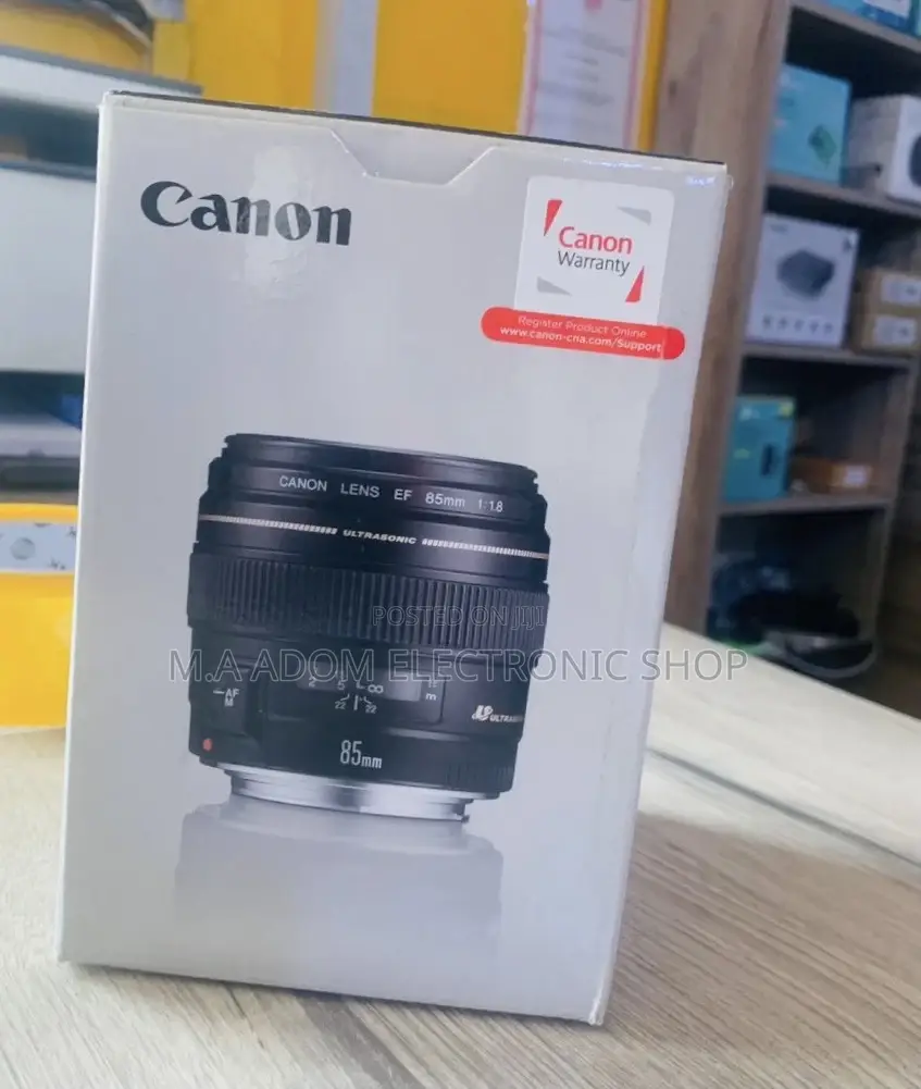 Original Canon EF 85mm Telephoto Lens for Canon SLR Cameras.