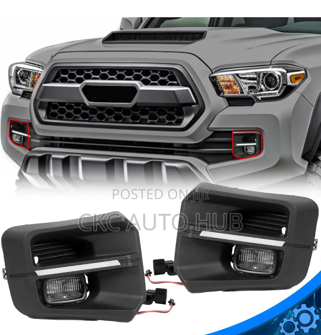 Tacoma 2016 To 2022 Led Foglight And Cover Set