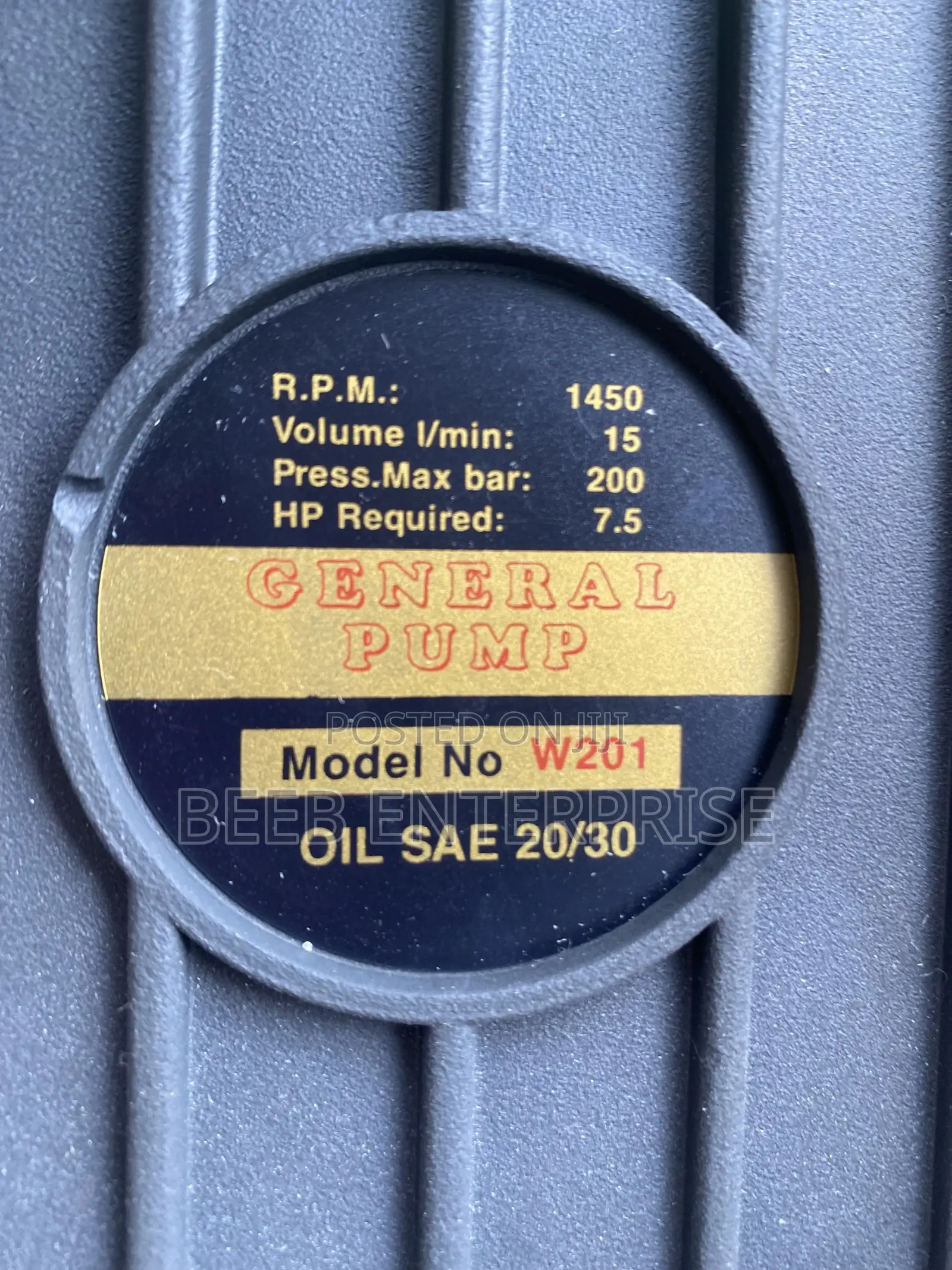 7.5hp Washing Bay Pressure Pump