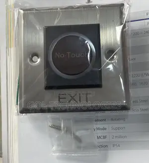 No Touch Infrared Exit Button