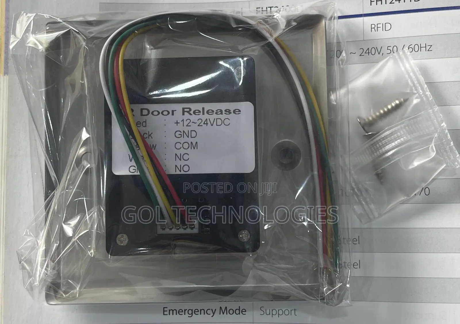 No Touch Infrared Exit Button