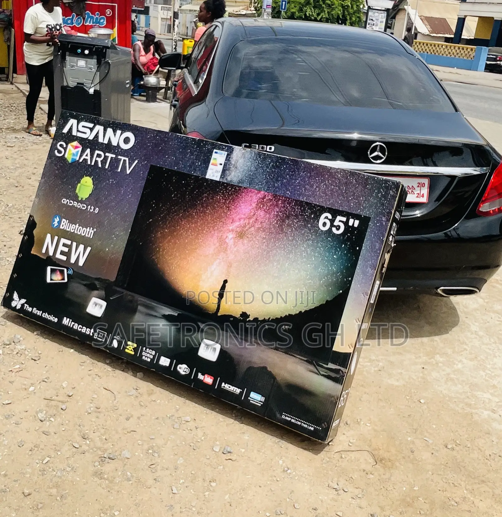 Durable Asano 65 Inch Led Smart (Black) New Tv 