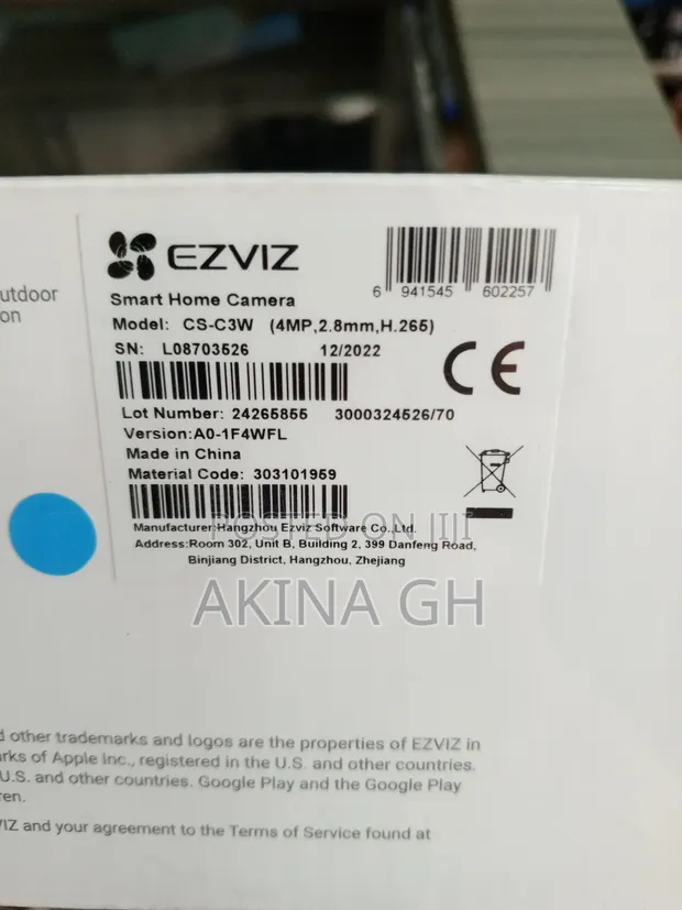 Ezviz Smart Home Outdoor 4mp Camera C3w Pro 2