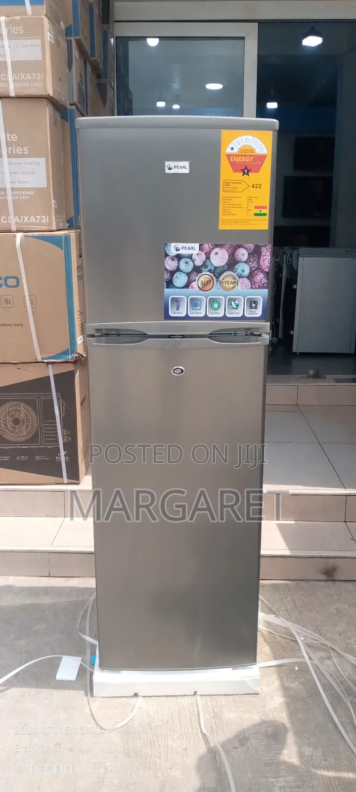 Pearl 166 Littres Double Door Fridge