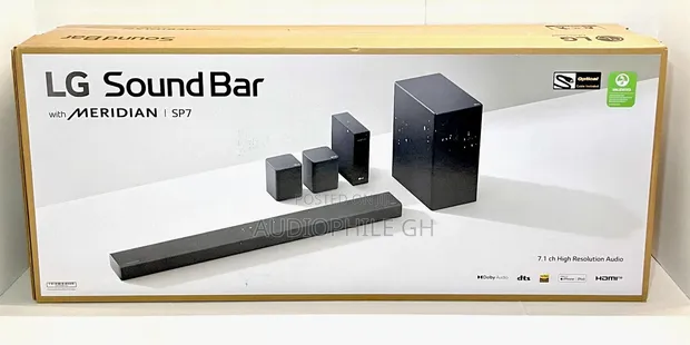 LG SP7R 7.1 Channel Hi-Res Sound Bar With Rear Speaker Kit
