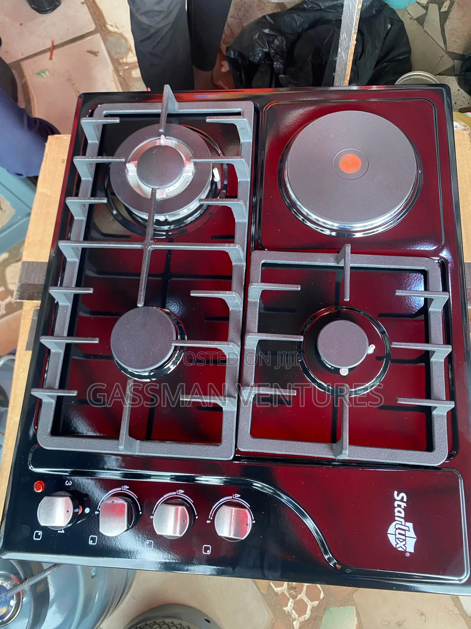 Premium Starlux 3 Gas 1 Electric Table Top Stove