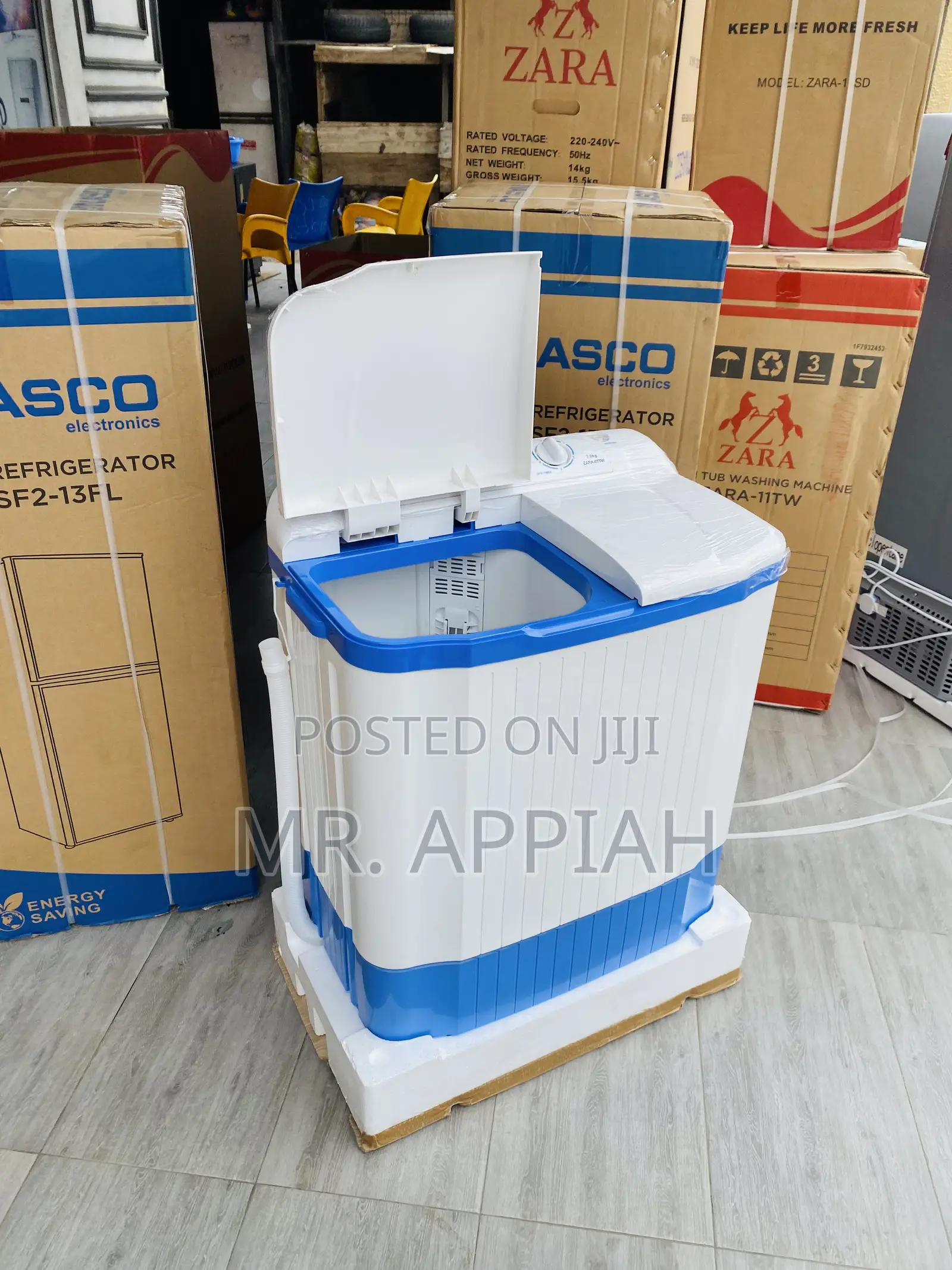 Uniquely Designed 7kg Zara Top Load Washing Machine.