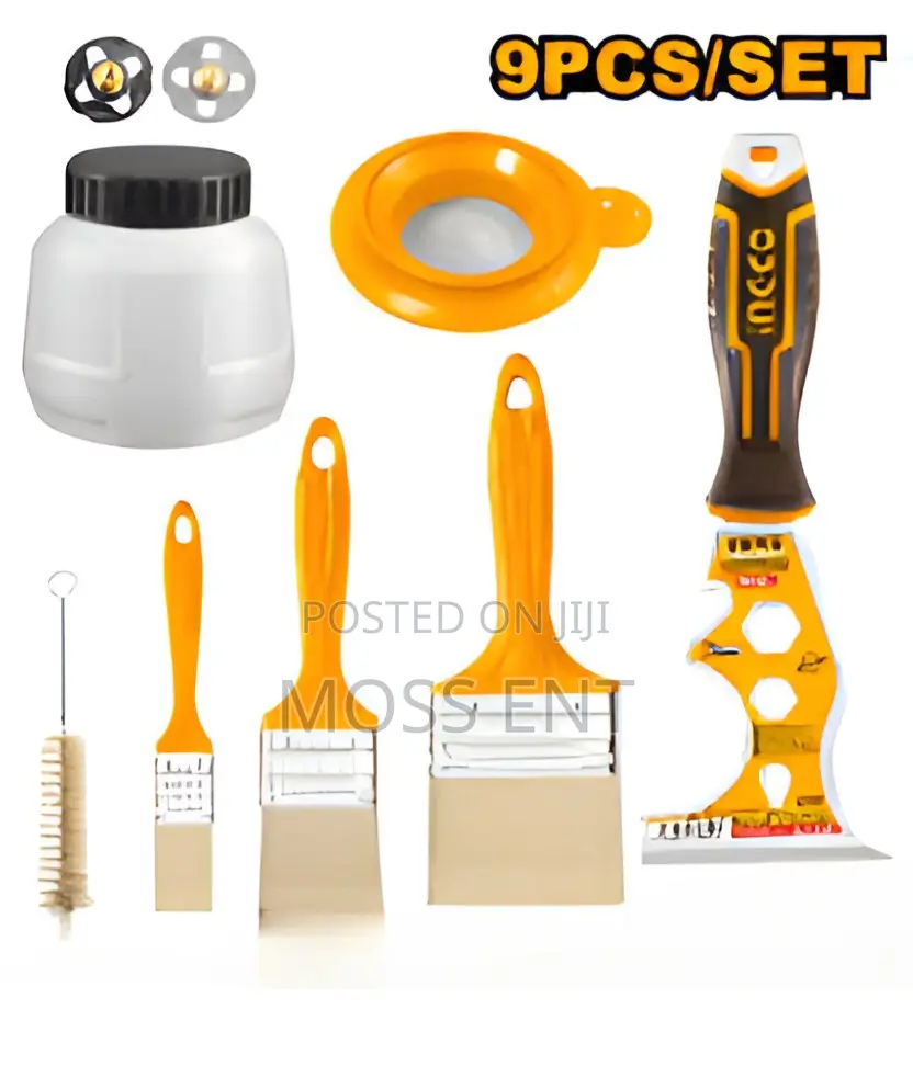 Ingco Painting Tools Accessories 9 PCS Set - P1c8 - Amgf0702