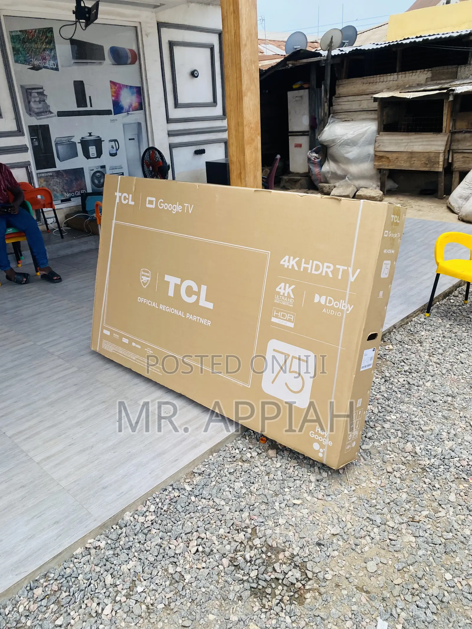 Uniquely Designed Tcl75p635 Uhd Android Electric Tv(75”)