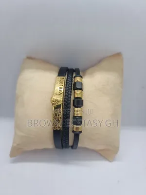 Versace Leather Bracelet