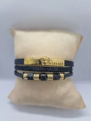 Versace Leather Bracelet