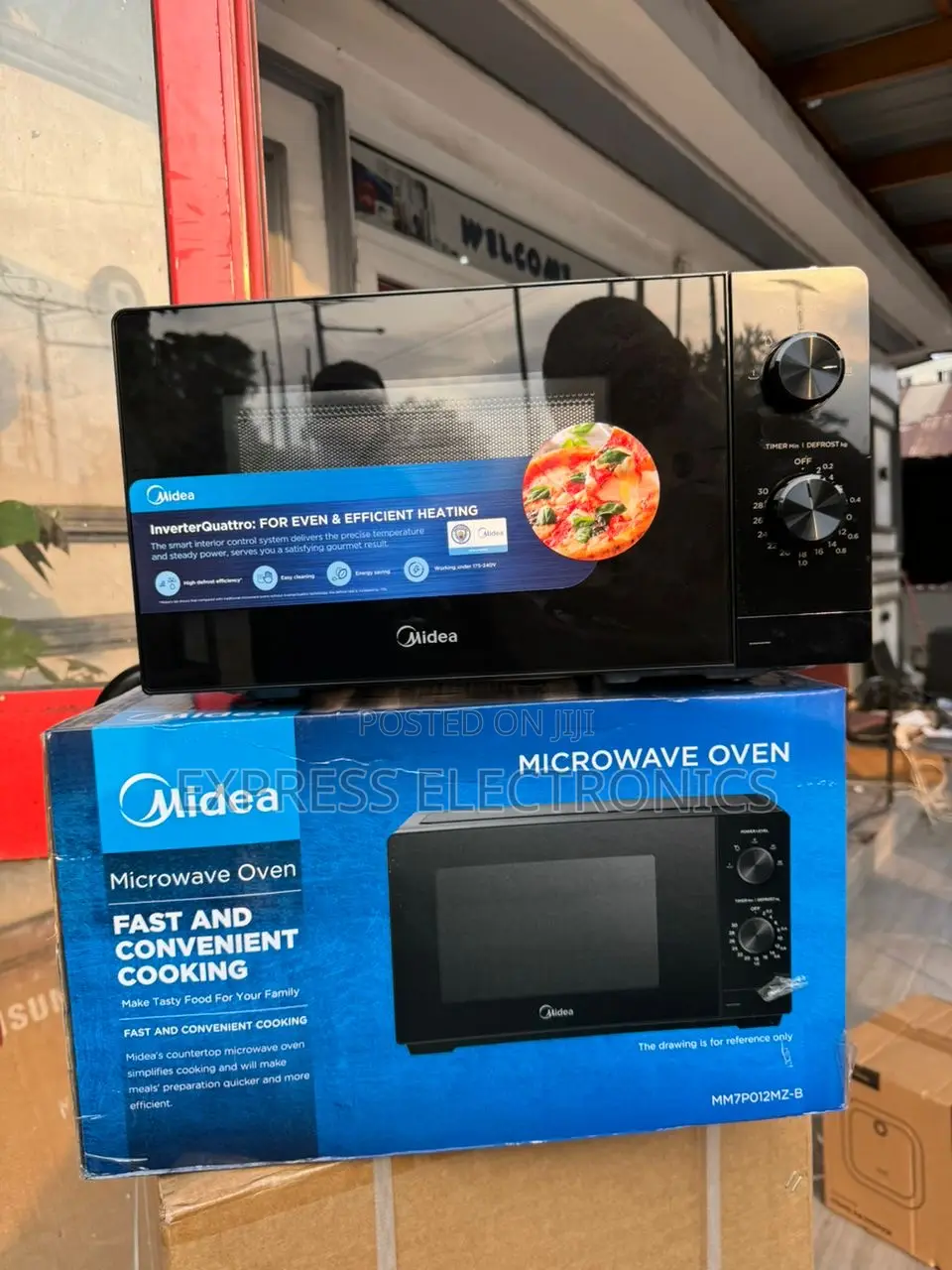Brand New MM7P012MZ-B Midea Microwave Oven Black
