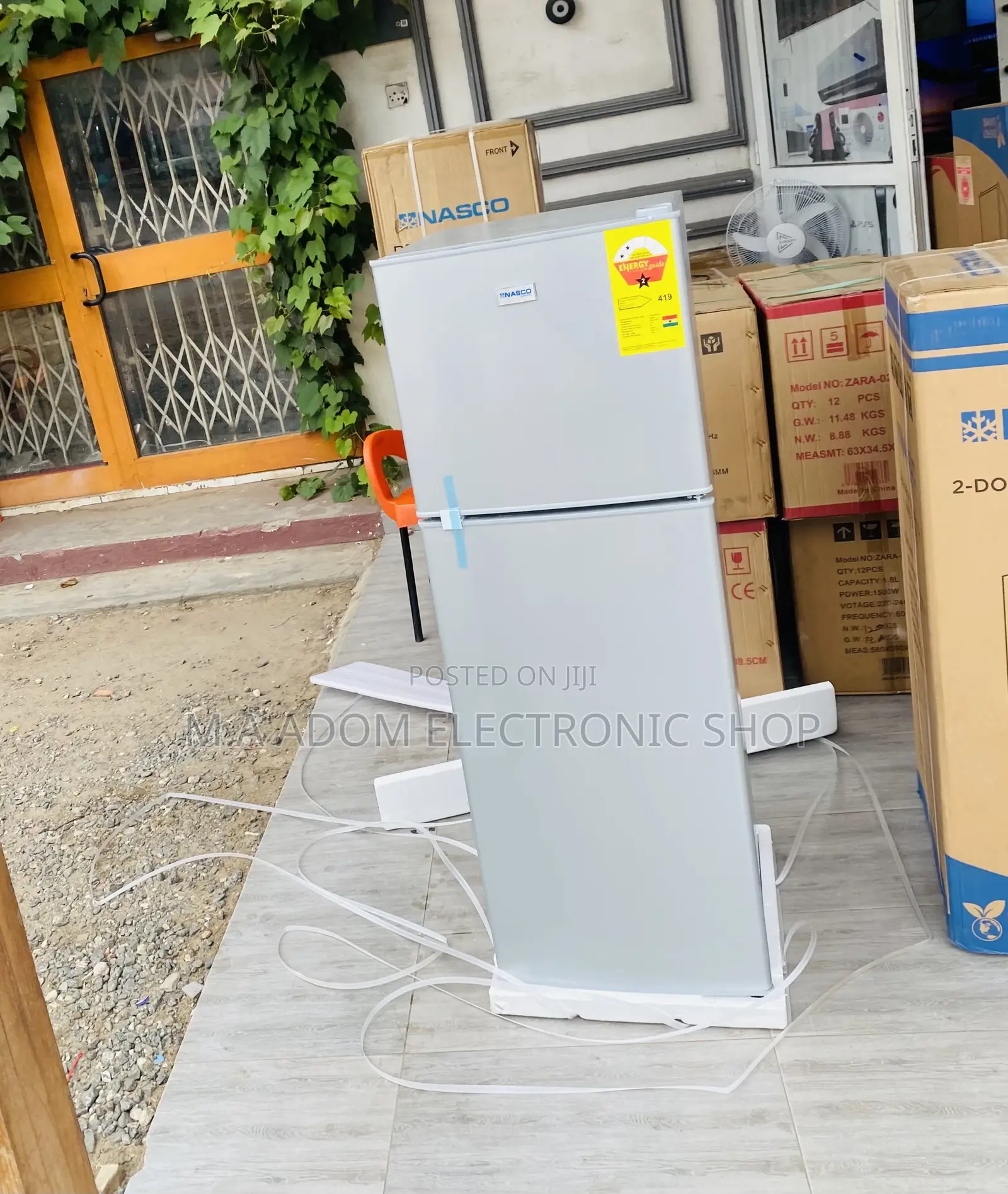 Unique Design Nasco Nasf2-18fl Double Door Fridge(158liters)
