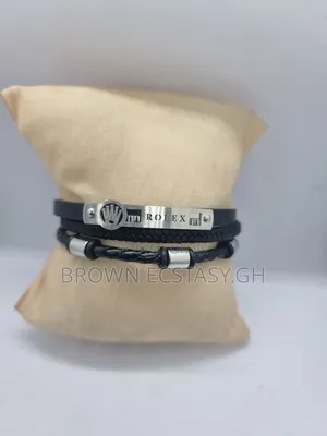 Rolex Leather Bracelet