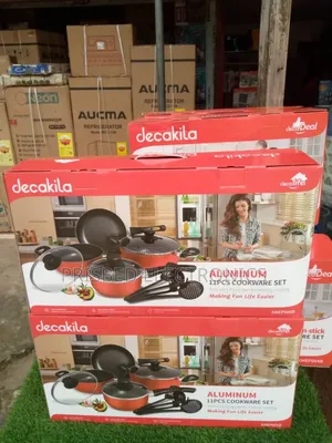 Decakila Aluminum 11 PCS Cookware Set