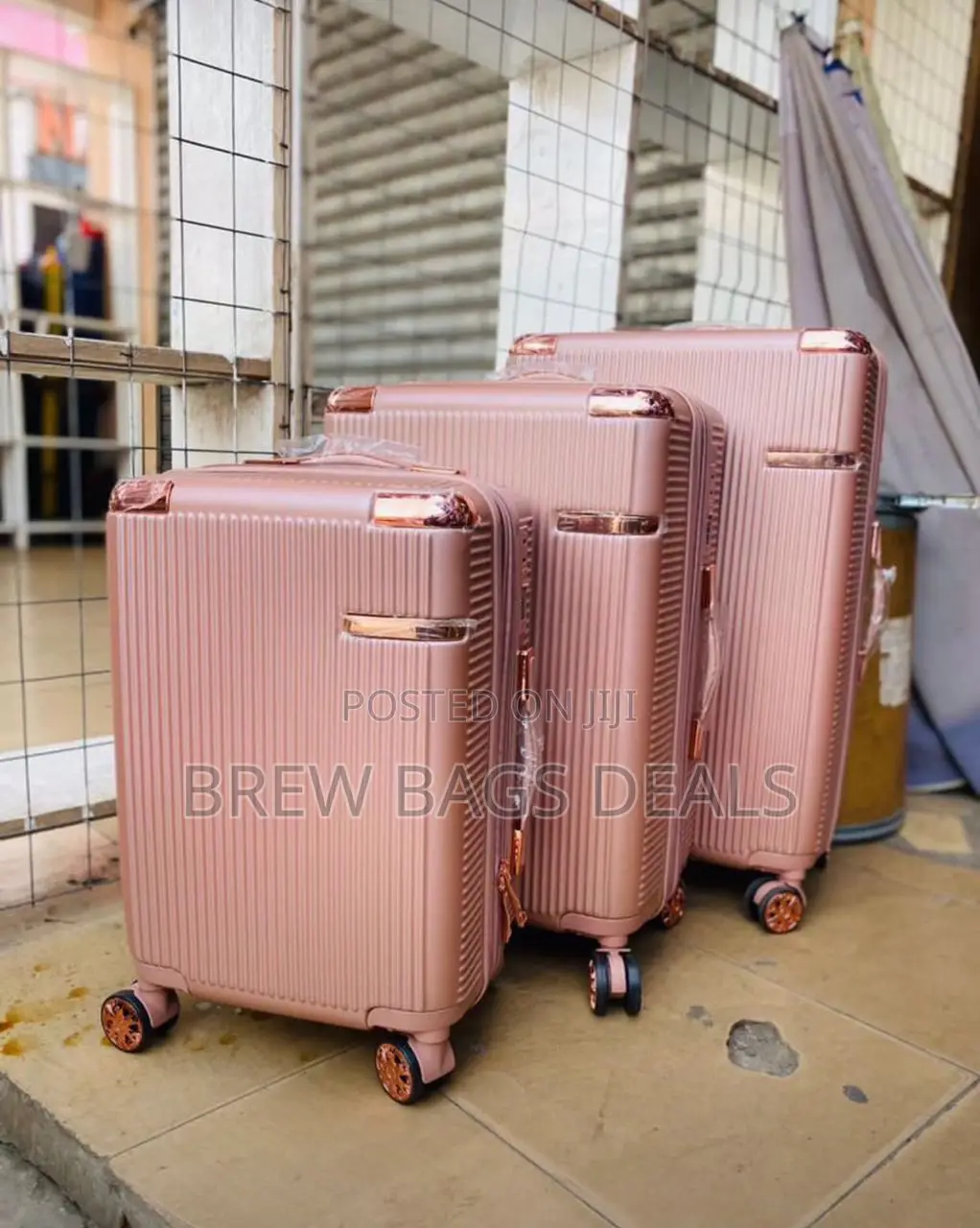 Original Jony Rosegold 3set Double Zip Expansion Traveling