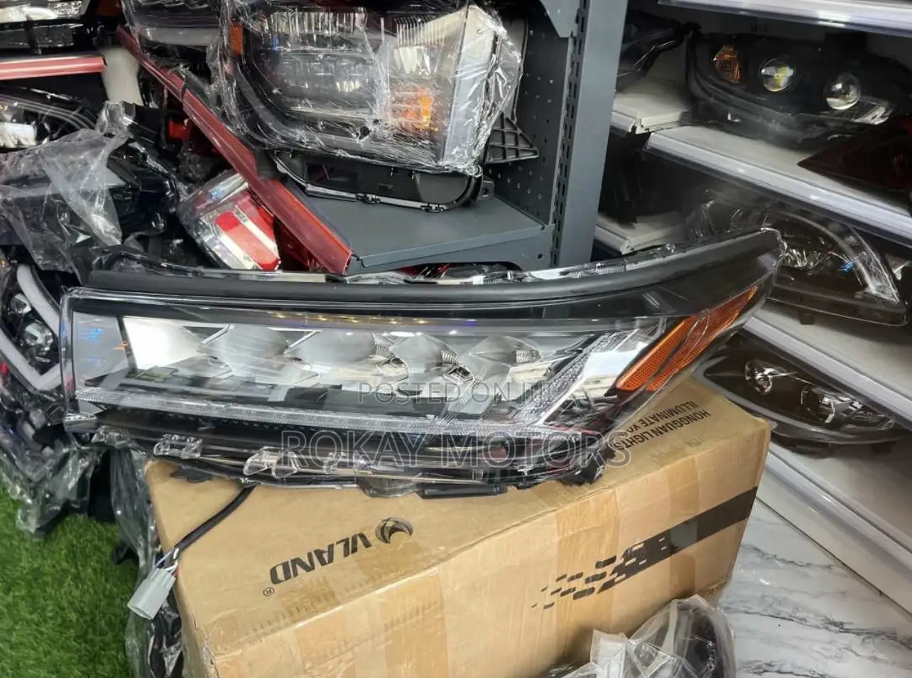 Highlander 2017,2018,2019 Headlights (3eyes) Full Led Pair