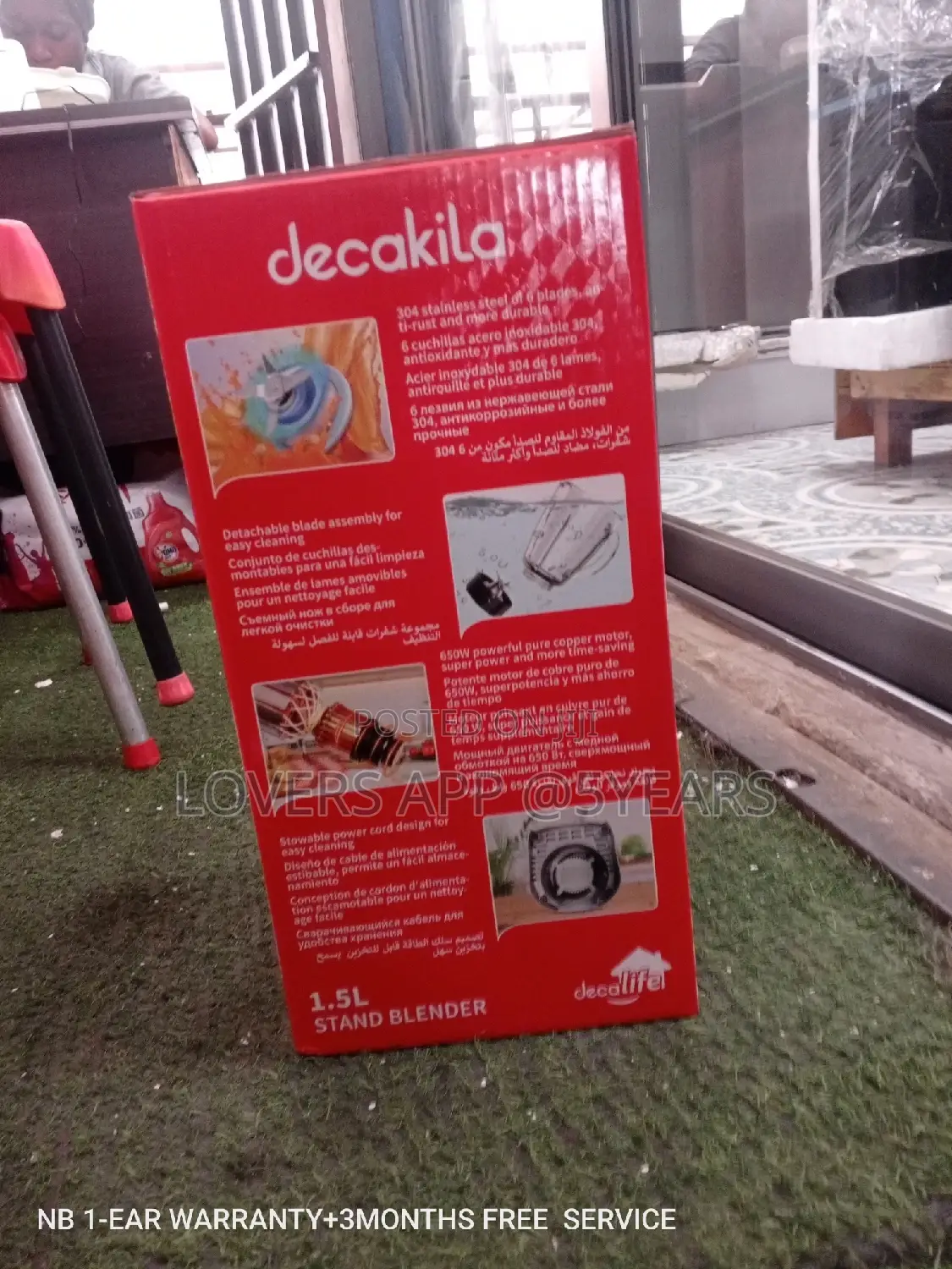 Decakila Standard Blender Standard 1.5L