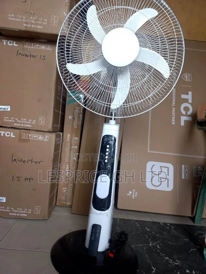 High Quality!! Rechargeable 18” Fan