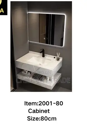 Basin With Touchscreen Mirrior 80cm. 2001-80
